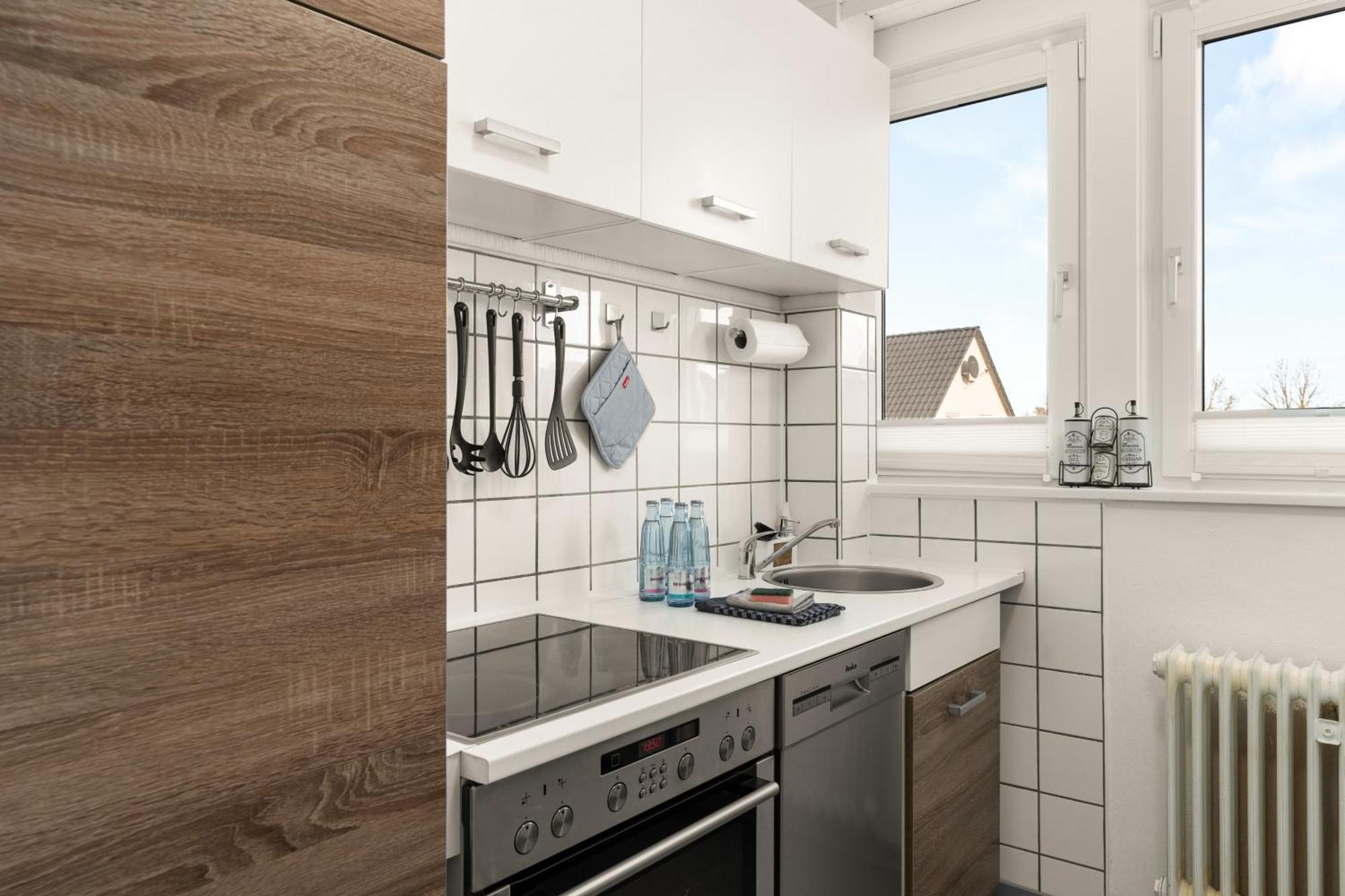 Immo-Vision - Natur Design Apartments, Parkplatz, Kueche Calberlah Eksteriør bilde